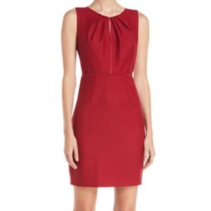 NWOT Ellie Tahari Red Velvet Sheath Dress